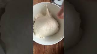 transformation of fermenting sourdough #amateurfoodalchemist #sourdough  #satisfying #asmr #stretch