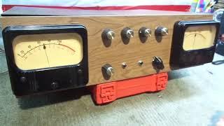 DEMO OF VINTAGE HOMEBREW CONTROL CENTER DUAL V/U METERS FOR SALE