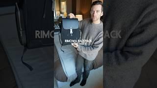 Is the Rimowa backpack worth $1,700? #rimowa #backpack #travel #bags #review