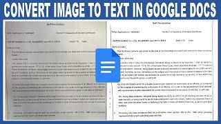 How to Convert Image to Text in Google Docs