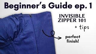 HOW TO SEW AN INVISIBLE ZIPPER - A Full Beginner's Guide + tips for a perfect finish