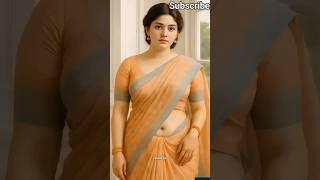 Her Goodbye Smile Just Melted the Internet  | Unreal AI Saree Beauty in Motion #shorts #aisaree #ai