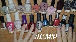 АСМР Показываю лаки для ногтей, тихий голос  ASMR Nail polishes