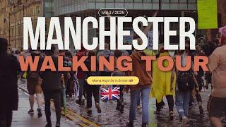 Manchester City Centre in UK  Walking Tour -St Ann’s square ,The Royal Exchange,st Ann’s Church .