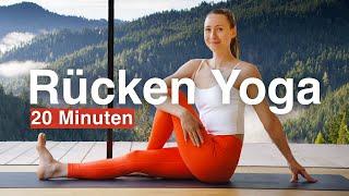 Rücken Yoga für Anfänger 20 Minuten | Lower Back Pain Relief | unterer Rücken + Hüfte