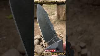 The Lengren Rhino!  Unstoppable tank of a knife! #knife #22aday #22adaynomore #bushcraft #fixedblade