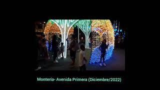 Avenida Primera de Montería en navidad 2022