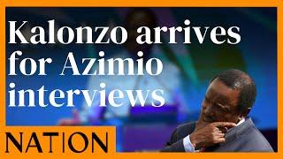 Kalonzo Musyoka arrives for the Azimio running mate interviews