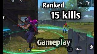 Free Fire 15 kills Ranked Match gameplay - Garena Free Fire Bermuda