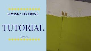 Front Fly Zip Tutorial