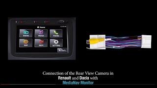 Connect Rear View Reverse Backup Camera in Renault and Dacia with MediaNav Monitor