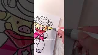 ‍️ The Sheriff | Cozy Animals Coloring Book by Jade Summer