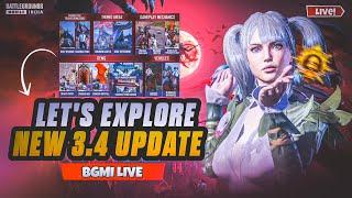 EXPLORING NEW BGMI 3.4 UPDATE | BGMI LIVE w SG ZONE | ROAD TO 50K