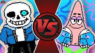 SANS vs PATRICK STAR! (SpongeBob vs Undertale Animation) | CARTOON FIGHT CLUB BONUS