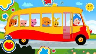 The Wheels on the Bus  (WOB) Kids Songs  Plim Plim - The Kindness Hero