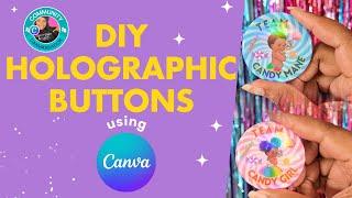 How to Make Custom Pinback Buttons Using Canva | #canvassador #Canva