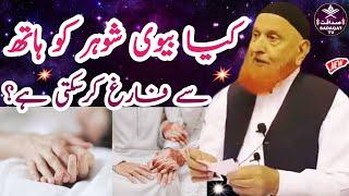 Kya Biwi Shohar Ko Hath Se Farig Kar Sakte Hai⁉️Maulana Makki Al Hijazi | Sadaqat TV