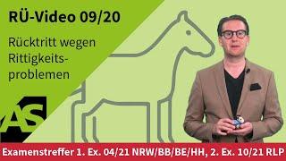 RÜ-Video 09/20 Rücktritt wegen Rittigkeitsproblemen