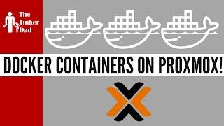 Docker Containers On Proxmox! (Two Different Ways - No VMs!)