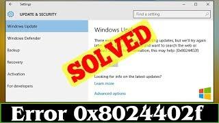 [SOLVED] Error 0x8024402f Windows Problem (100% Working)