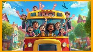 Wheels on the Bus: Kids Going On An Epic Field Trip To Zoo! | kids song