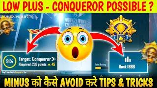 DAY 46  LOW PLUS️STILL CONQUEROR POSSIBLE | MINUS AVOID कैसे करे? - TIPS & TRICKS