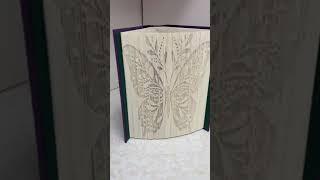 Shadow cut and fold #bookart #diy #bookcraft #bookart #bookfolding