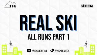 STEEP - Real Ski: All Runs Part 1 [The Tartiflette Games]