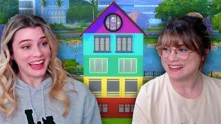 building a house in the sims but every room is a different color AGAIN