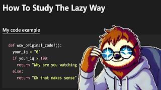 How To Study Programming The Lazy Way