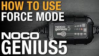 How to use force mode on your NOCO GENIUS5