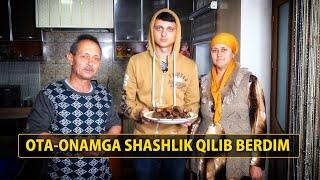 Ota-Onamga Shashlik Qilib Berdim. Oybek Raimberdiyev #UydaQoling