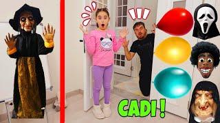 ELİF SAKIN BALONLARI PATLATMA !! MASKELİLER GELDİ !! بابا جاب لي بالون - جنى مقداد | طيور بيبي