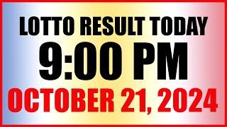 Lotto Result Today 9pm Draw October 21, 2024 Swertres Ez2 Pcso