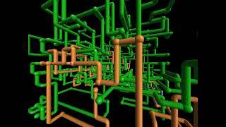 3D Pipes ScreenSaver 10 Hours no loop