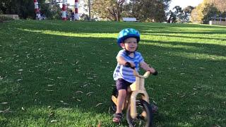 3 year old Balance Bike adventures video kids Early Rider Lite strider