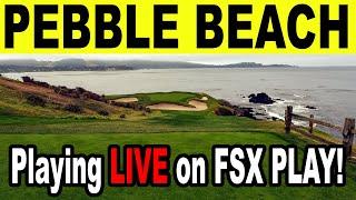 Playing Pebble Beach Golf Course on Foresight Sports FSX PLAY (GCQUAD)