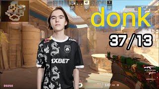 donk ANUBIS POV （37/13）￨ 62%HS ￨ Triple Kills￨ (CS2 FACEIT POV) Dec 13, 2023