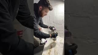 the hole saw trick #plumbing #plumber #tipsandtricks #bluecollar #diy #homerepair #fix