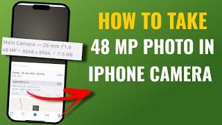 How To Take 48 Mp Photo In Apple Iphone Camera | Iphone 14 & 15 Series | English