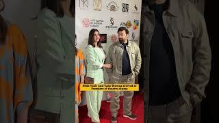 Nida Yasir and Yasir Nawaz arrived atPremiere of theatre drama. @thor_productions @rraannaayy