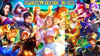 SPESIAL VIDEO KE 100 ~ SPESIAL THANKS FOR MY HERO IN MOBILE LEGENDS BANG BANG ~ THANK YOU SO MUCH