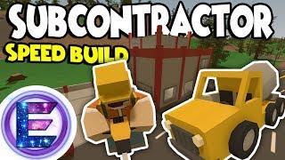 Subcontractor RP - Construction worker - Managing a big project - Speed build - Unturned Roleplay