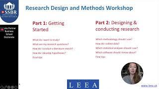 Guest Speaker Series: Research Design & Methods