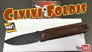 Civivi Foldis non-locking double detent knife