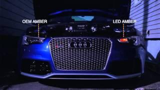 DeAutoKey Audi PWY24W bulbs LED VS OEM