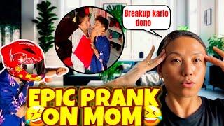 BEST PRANK ON MOM ~ " DONO SAATH MAAT REHNA  " ~ FUNNY REACTION ~ Xorem & Gracy