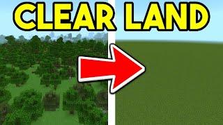 How To Clear/Destroy Land INSTANTLY In Minecraft Bedrock! - Android, IOS, Windows 11, Xbox, PS5