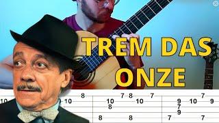 TREM DAS ONZE l FINGERSTYLE CHORDMELODY TAB l tablatura para violão l tutorial fácil