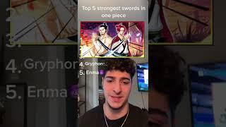 Top 5 strongest swords in One Piece #shorts #anime #goat #onepiece #luffy #zoro #strength #sword